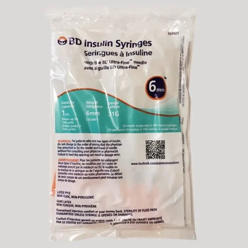 Buy BD Insulin Syringes 10 x 6mm Online